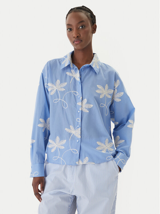 LOLA CASADEMUNT LOLA CASADEMUNT Риза LS2615089 Син Relaxed Fit