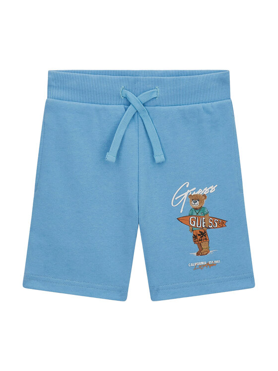Guess Guess Pantaloni scurți sport N6GD04 KA6R4 Albastru Regular Fit