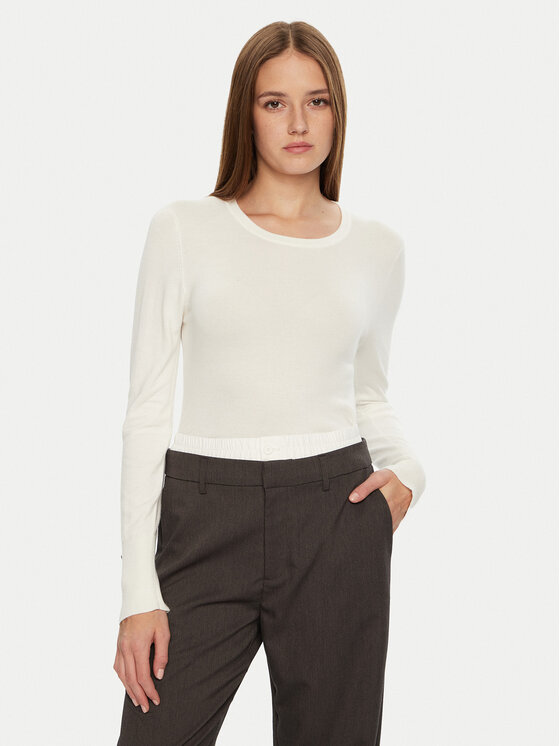 Brave Soul Brave Soul Sweater LK-248HOLLYIVR Ekru Regular Fit