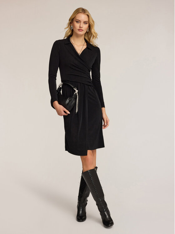 Motivi Motivi Vestito da giorno 7005W001534N033 Nero Flare Fit