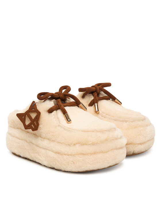 Naked Wolfe Naked Wolfe Pantofole Blizzard Écru
