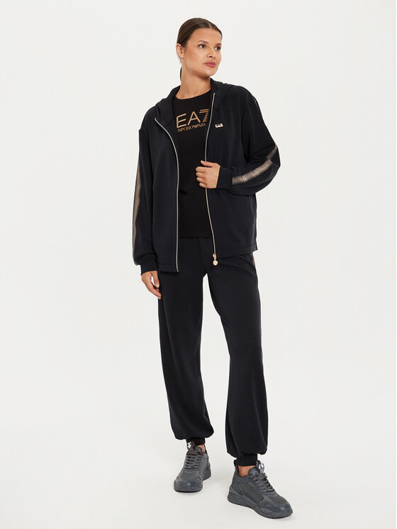 EA7 Emporio Armani EA7 Emporio Armani Majica dugih rukava 6DTM25 TJZBZ 1200 Crna Relaxed Fit