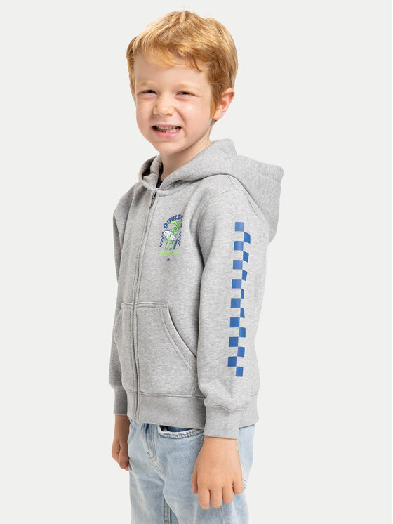Quiksilver Quiksilver Bluza Graphic Zips EQKFT03407 Szary Regular Fit