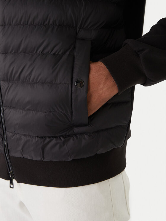 Tommy Hilfiger Tommy Hilfiger Demisezoninė striukė Mix Media Ess MW0MW41329 Juoda Regular Fit