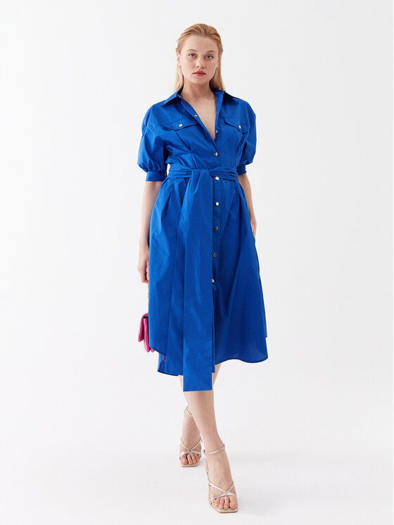 Pinko Rochie tip cămașă Abbigliato 100886 Y6VW Bleumarin Regular Fit 100886 imagine noua