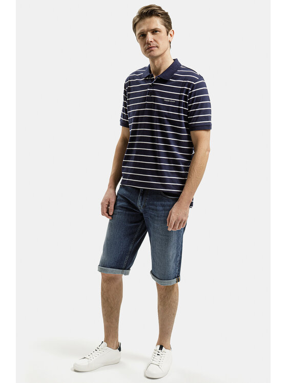 Cross Jeans Cross Jeans T-Shirt 16053-001 Granatowy Regular Fit