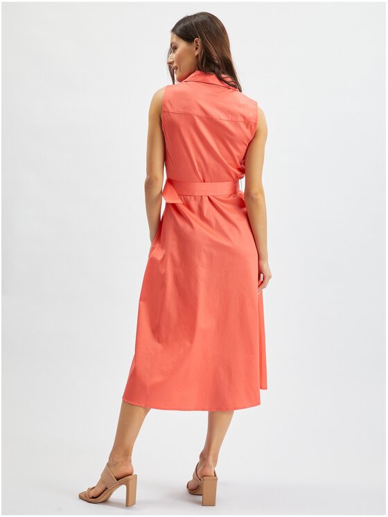 Orsay Orsay Sukienka 431045-224000__38 Pomarańczowy Regular Fit