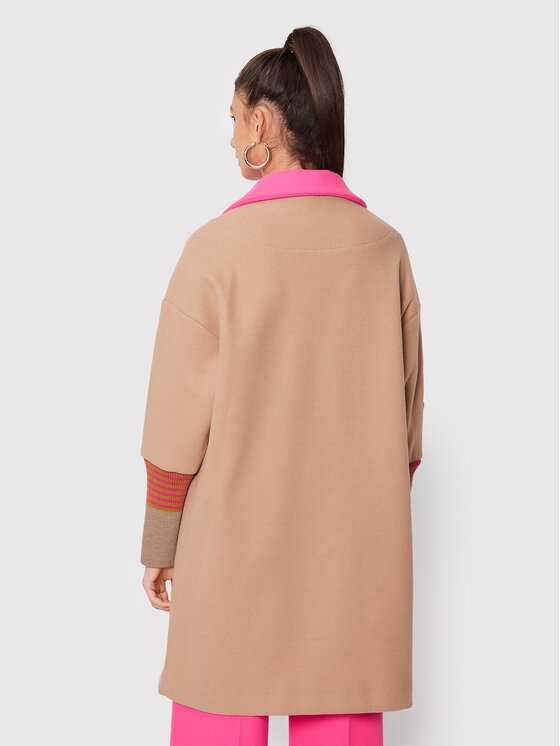 Maryley Übergangsmantel 22IB148/M11 Beige Regular Fit | Modivo.de