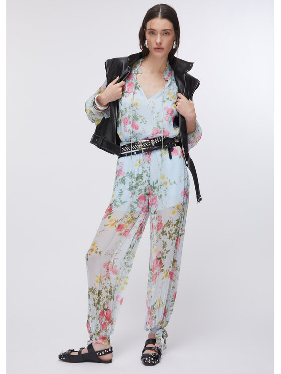 Liu Jo Liu Jo Spodnie materiałowe WA6342T3473P9422 Niebieski Regular Fit