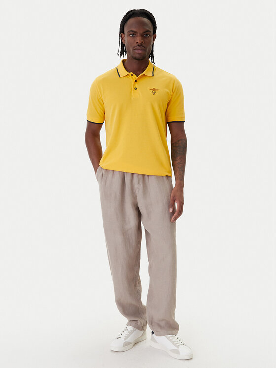 Aeronautica Militare Aeronautica Militare Polo särk 261PO1308UP00082 Kollane Regular Fit