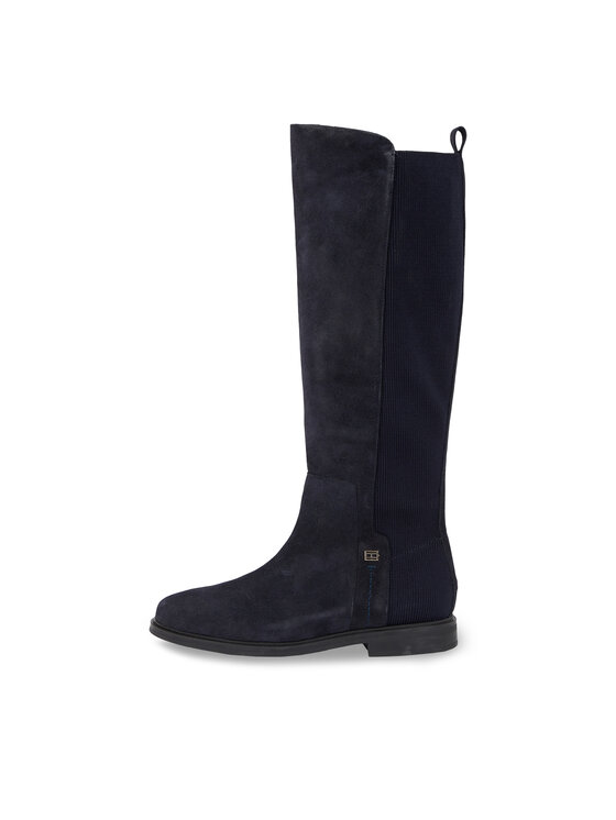 Tommy Hilfiger Tommy Hilfiger Klassische Stiefel Tommy Essentials Longboot FW0FW07476 Blau