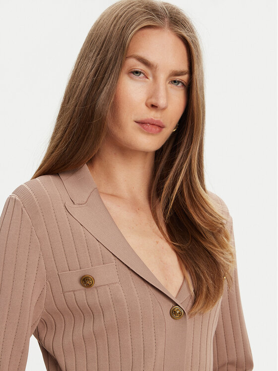 Guess Guess Ζακέτα W5YR11 Z0130 Μπεζ Regular Fit
