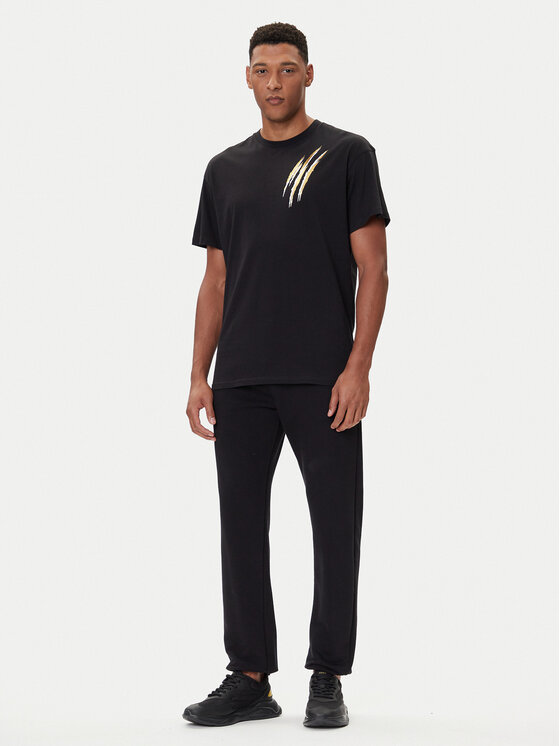 Plein Sport Plein Sport Tricou FAEC MTK8356 STE001N Negru Loose Fit