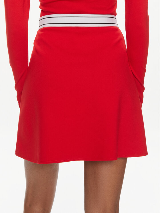 Tommy Jeans Tommy Jeans Spódnica mini Logo DW0DW17880 Czerwony Regular Fit