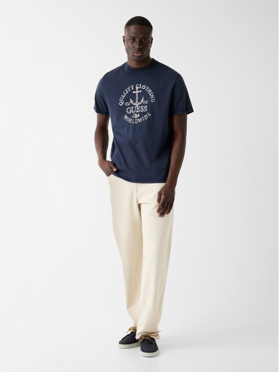 Guess Guess T-Shirt 181224 Niebieski Classic Fit