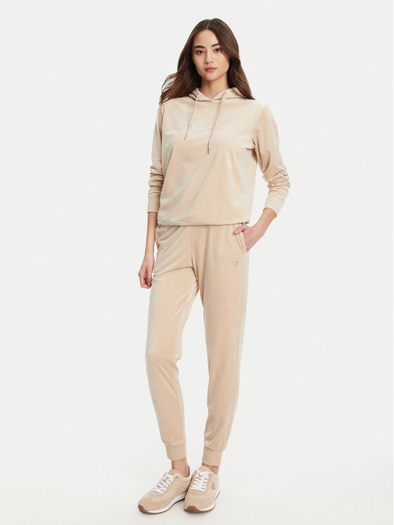 Guess Guess Mikina V4RQ25 K0232 Béžová Regular Fit
