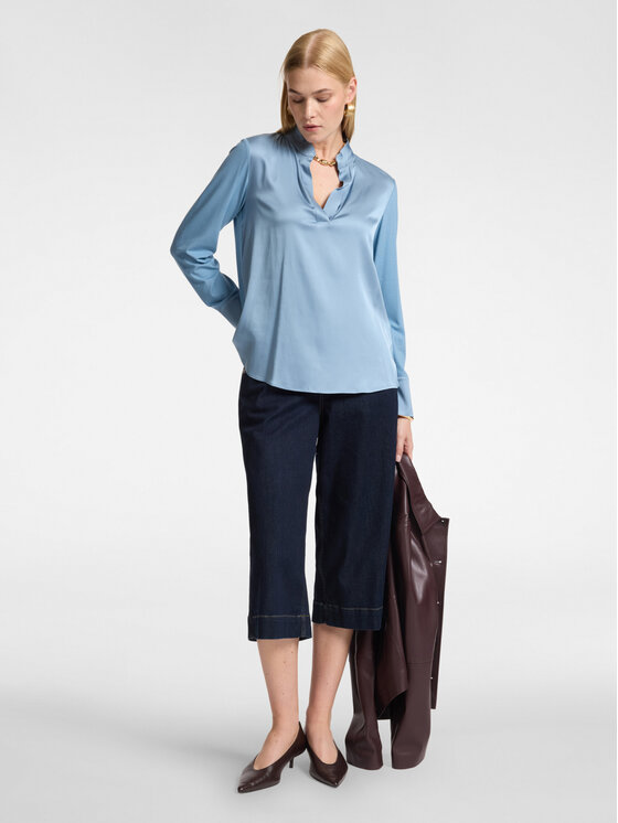 Elena Mirò Elena Mirò Camicia G055Z000706N004 Turchese Regular Fit