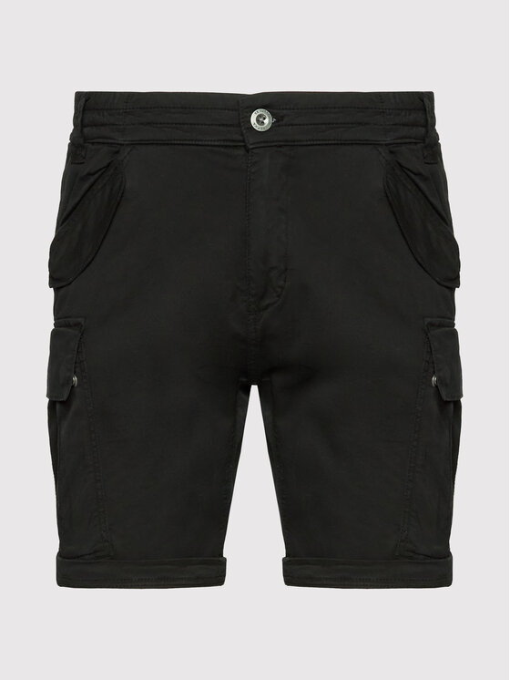 Alpha Industries Alpha Industries Bavlnené šortky Airman 116211 Čierna Regular Fit