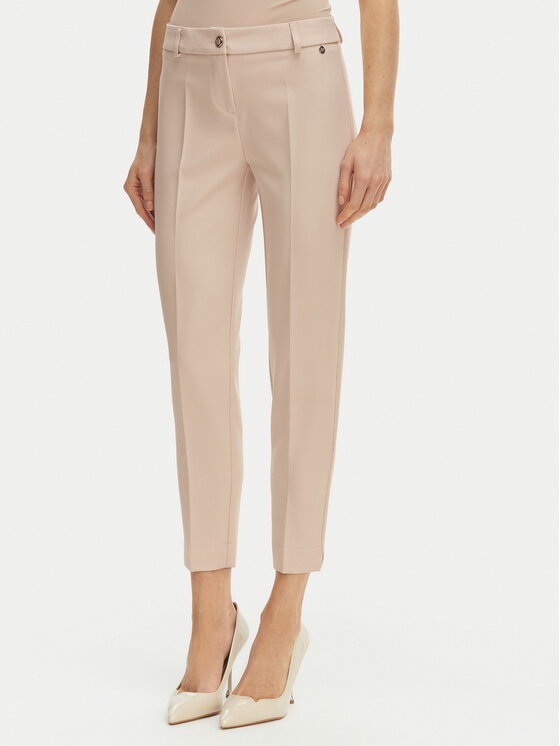 Maryley Spodnie materiałowe 26EB52Z/43LA Beżowy jasny Regular Fit