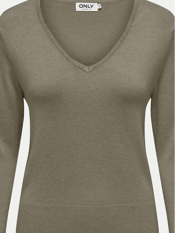 ONLY ONLY Sweter Venice 15333990 Brązowy Regular Fit