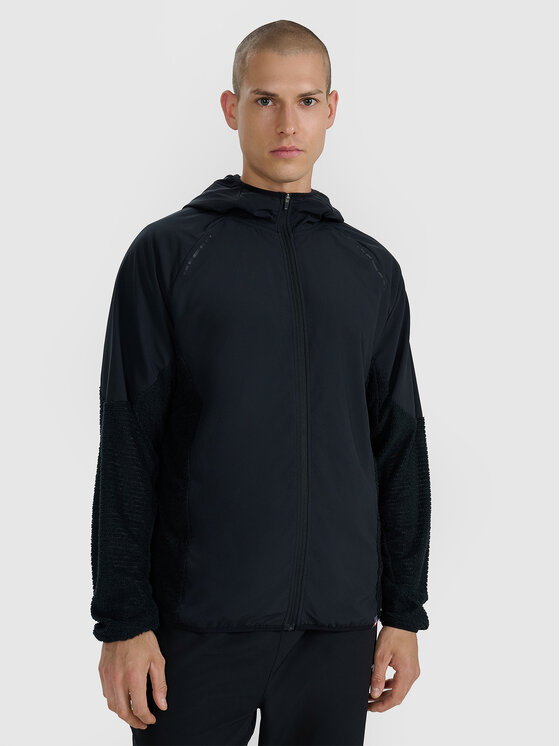 4F 4F Bluza techniczna TRAIL RUNNING Czarny Regular Fit