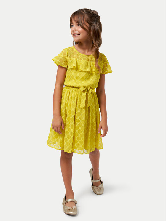 Mayoral Mayoral Rochie de vară 6948 Galben Regular Fit