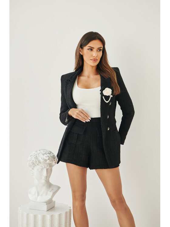 LilaLou LilaLou Oblek Coco Čierna Regular Fit
