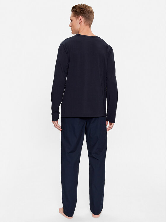Tommy Hilfiger Tommy Hilfiger Pidžama UM0UM03115 Tumši zils Regular Fit