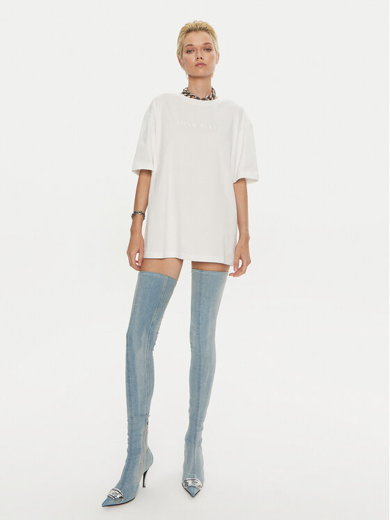 Miss Sixty Miss Sixty T-Shirt 6L2SJ2120000 Weiß Relaxed Fit