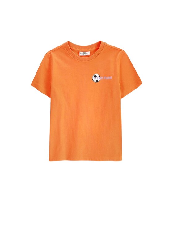 Coccodrillo Coccodrillo Tričko ZC6143203SBK-006 Oranžová Regular Fit