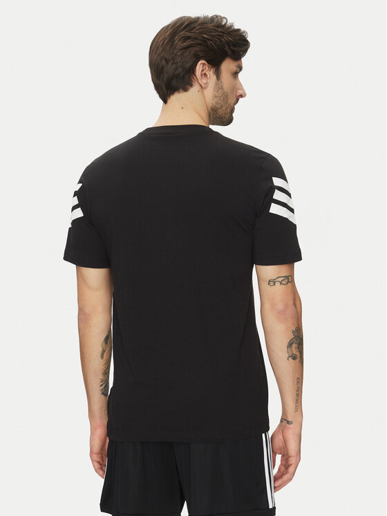 adidas adidas T-Shirt Future Icons 3-Stripes JD4877 Czarny Regular Fit