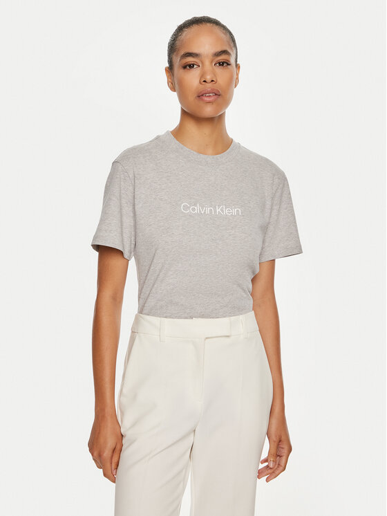 Calvin Klein T-shirt Hero Logo K20K205448 Siva Regular Fit