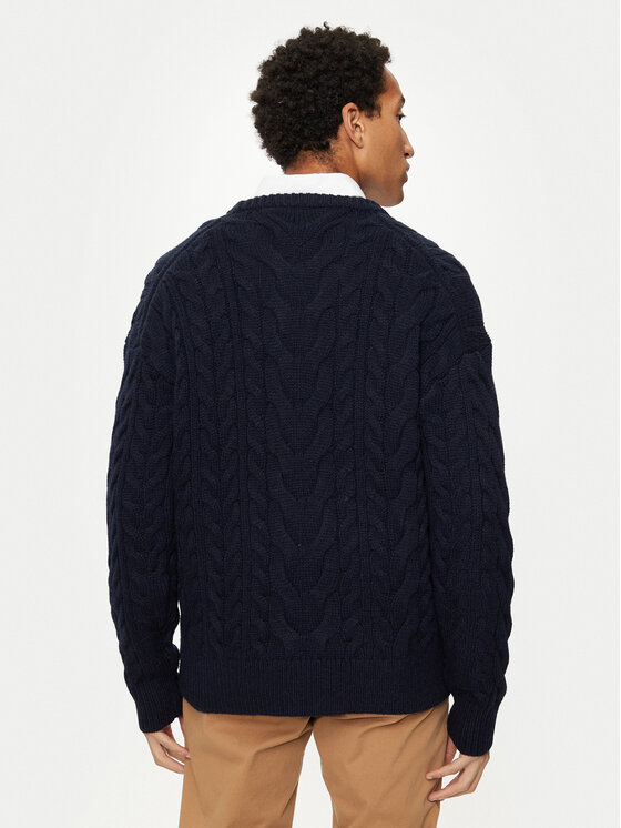 Tommy Hilfiger Tommy Hilfiger Svetr MW0MW36546 Tmavomodrá Regular Fit