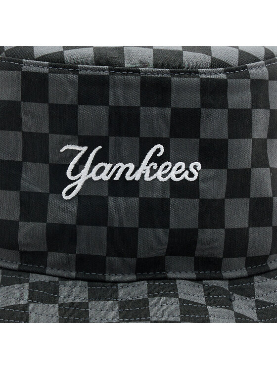 47 Brand 47 Brand Шапка с козирка MLB New York Yankees Check Up Script 47 BUCKET B-CHKBK17GWF-CC Сив