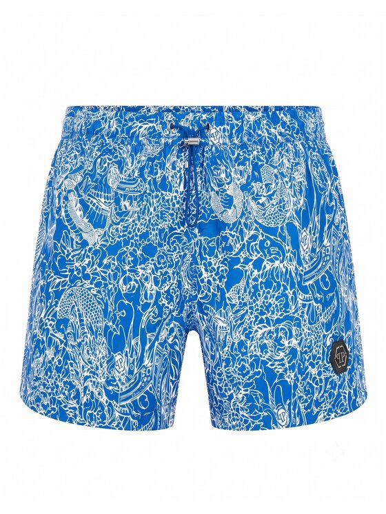 PHILIPP PLEIN PHILIPP PLEIN Kąpielówki 30467 Niebieski jasny