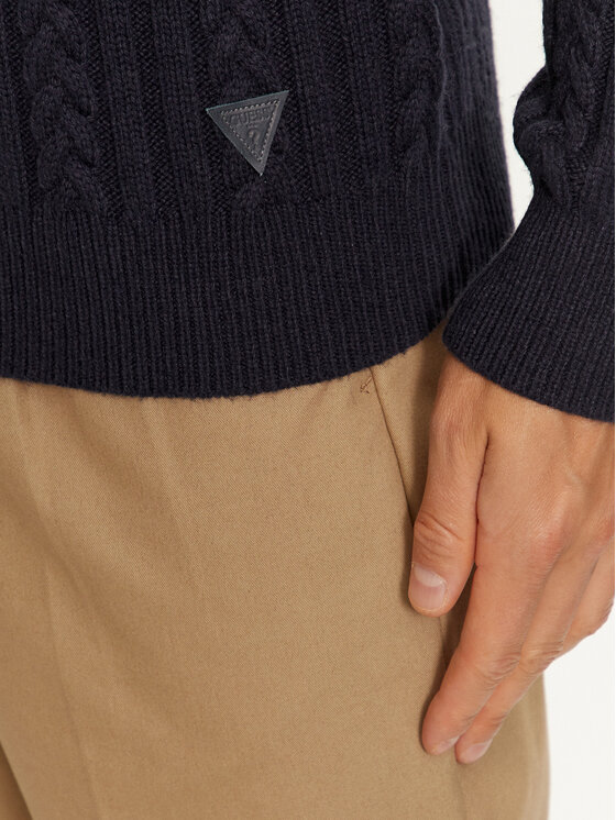 Guess Guess Rollkragenpullover M4BR18 Z3HD1 Dunkelblau Regular Fit