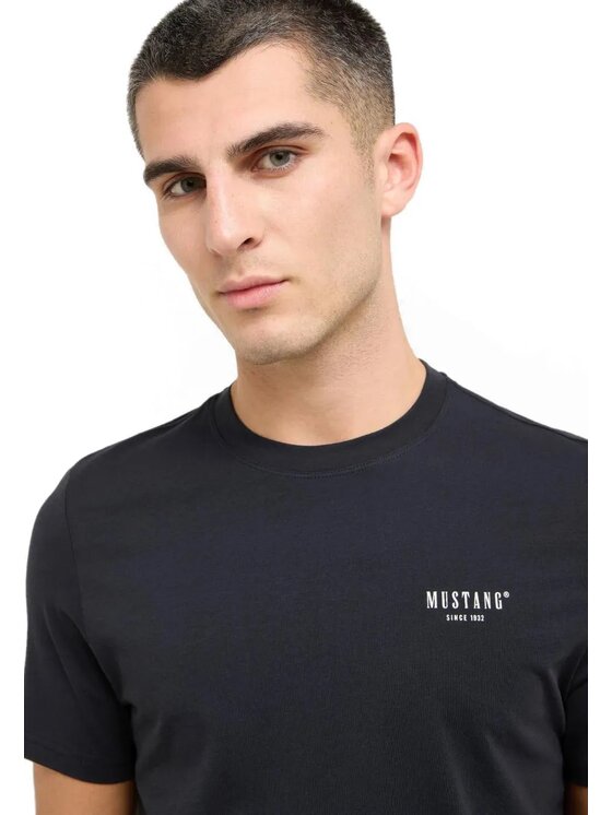 Mustang Mustang T-Shirt Style Austin Czarny Regular Fit
