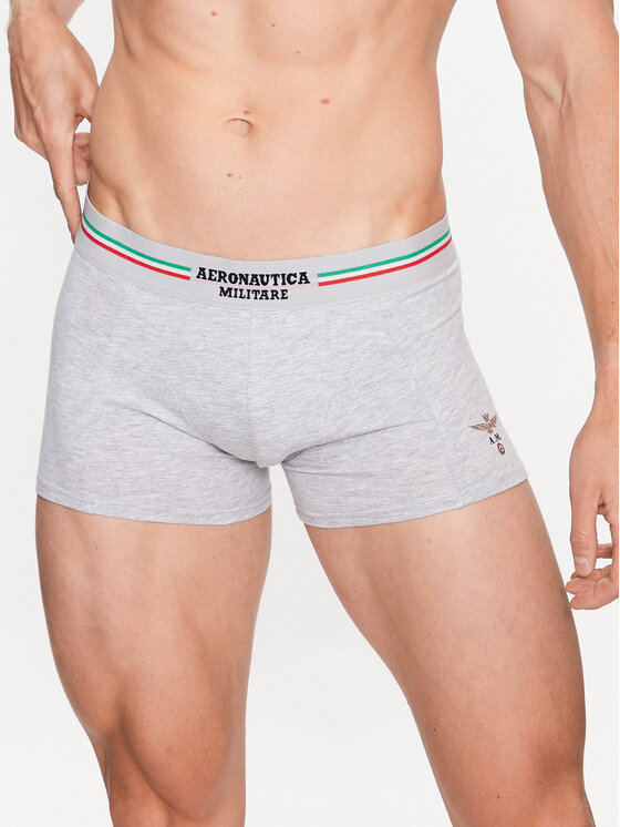 Aeronautica Militare Aeronautica Militare Set 2 perechi de boxeri AM1UBX001 Gri