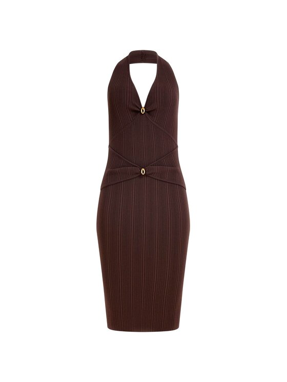 Marciano Guess Marciano Guess Každodenní šaty 175971 Hnědá Classic Fit