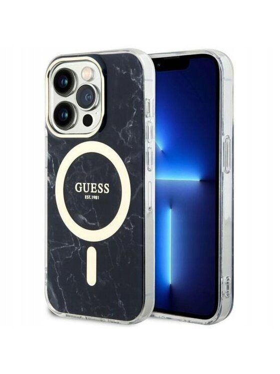 Etui na telefon Guess, Czarne, Pokrowiec Futerał