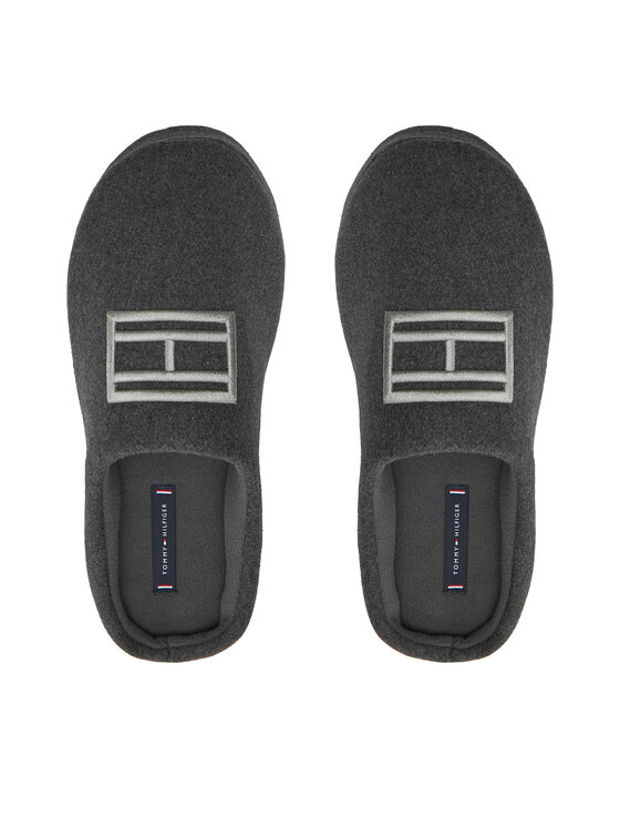 Tommy Hilfiger Tommy Hilfiger Kapcie Flag Warm Felt House Shoe FM0FM05227 Granatowy