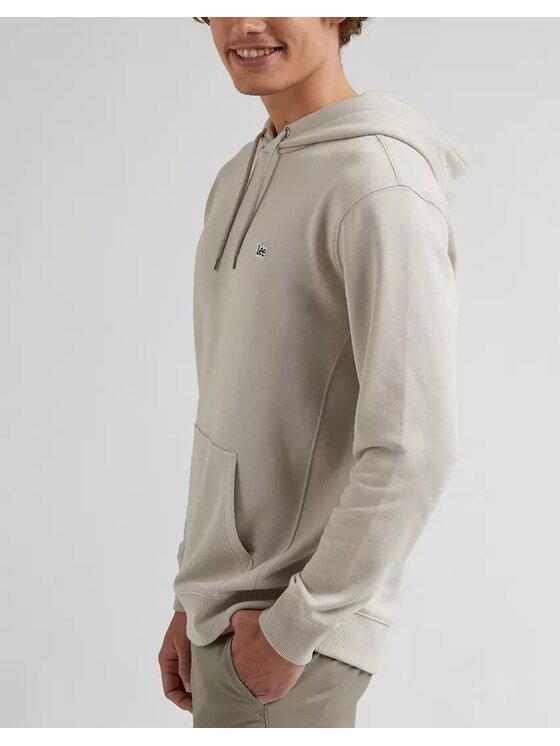 Lee Lee Felpa PLAIN HOODIE Grigio Regular Fit