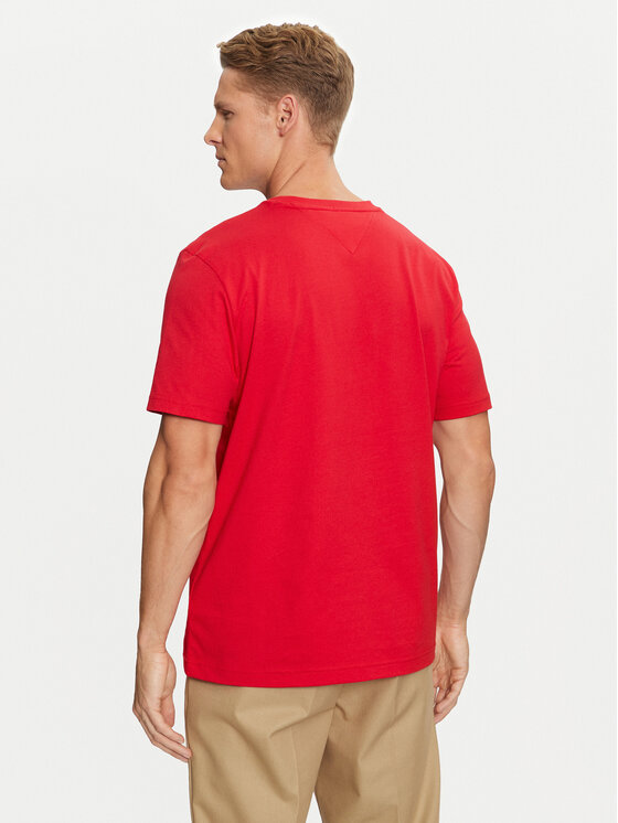 Tommy Hilfiger Tommy Hilfiger Póló Essential MW0MW37267 Piros Regular Fit