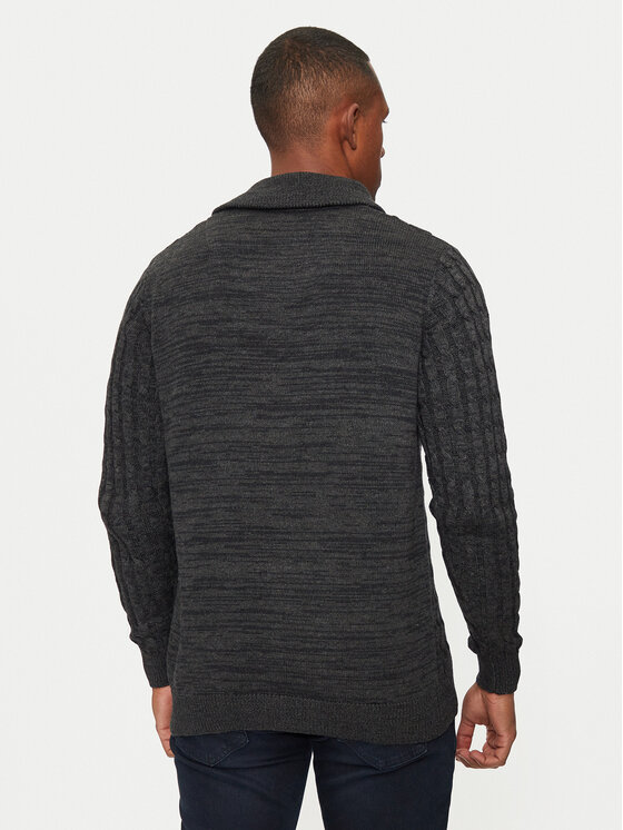 INDICODE INDICODE Pullover Rufus 35-026 Grau Regular Fit