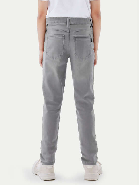NAME IT NAME IT Jeansy 13190372 Szary Slim Fit