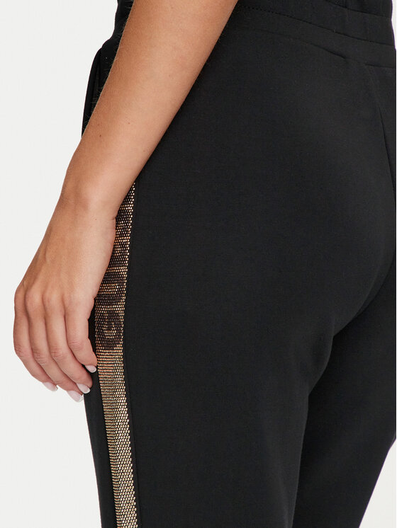 Guess Guess Παντελόνι φόρμας Logo W4YB40 KBYE2 Μαύρο Regular Fit