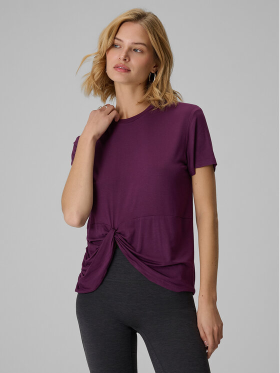4F 4F T-Shirt SPORT OFFICE Fioletowy Regular Fit