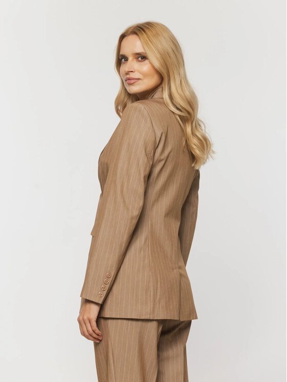 Willsoor Willsoor Marynarka 68145 Beżowy Modern Fit