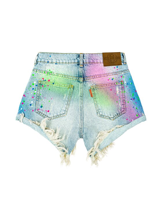 MissDenim MissDenim Szorty jeansowe Boyfriend Kolorowy Boyfriend Fit