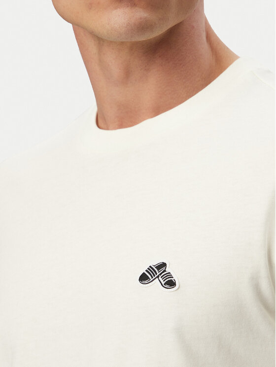 adidas adidas T-Shirt Summer Slides Sport Graphic JZ5000 Biały Regular Fit